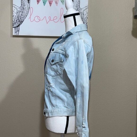 Vintage Levis Orange Tab Denim Jacket Bleach - Picture 9 of 12